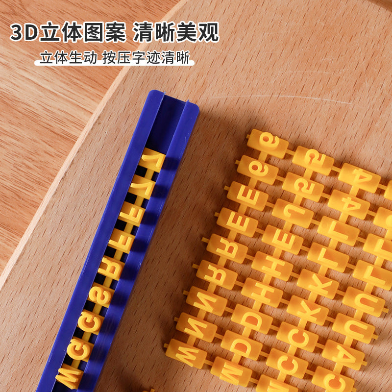 English alphabet number symbol stamp cookie mold letterpress cake baking tool cookie mold set cross-border