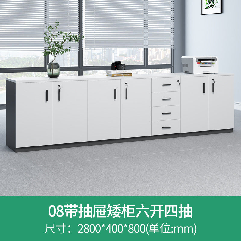 Office tea cabinet low cabinet file cabinet office partition side cabinet locker locker printer placement cabinet