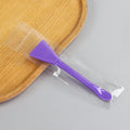 Beauty mask tool set with spatula, plastic silicone brush, dual-ended applicator, soft-tipped mask brush, individually packaged