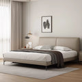 Italian normcore leather bed popular master bedroom 1.8m double bed accessible luxury soft leather bed modern casual wedding bed