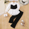 Autumnew arrivalkidsshirtvest lacetwo-piece setfashiontweed stylepantsgirllong sleevesk-stylesuit