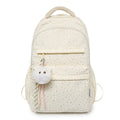 New arrival fresh school bag easiest for match college student junior high school girl polka dot floral large capacity cute lightweight backpack