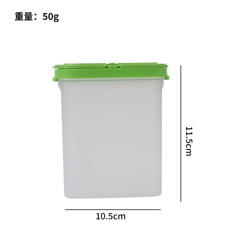 double-open lid seasoning jar kitchen salt msg pepper seasoning bottle 250ml jar moisture-proof and dust-proof sealed