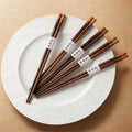 [10 pairs] black walnut wood chopsticks, high-end wooden chopsticks for home use, solid wood spliced chopsticks for gifting, one chopstick per person