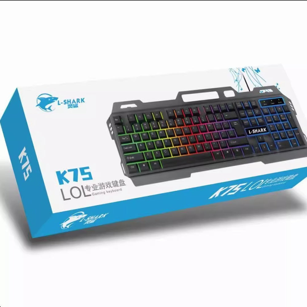 Li-mag t25 mechanical feel keyboard and mouse combo - wired metal keycap set for gaming, office, and desktop use