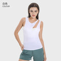 Summer new fashion sexy lightweight yoga top moisture-wicking outdoor tennis sports tank top women's dss060