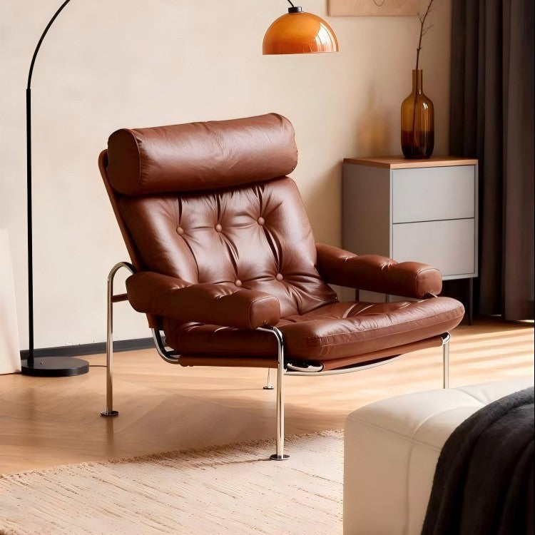 Designer rum chair cotton and linen casual chair living room study chair medieval style accessible luxury bauhaus style