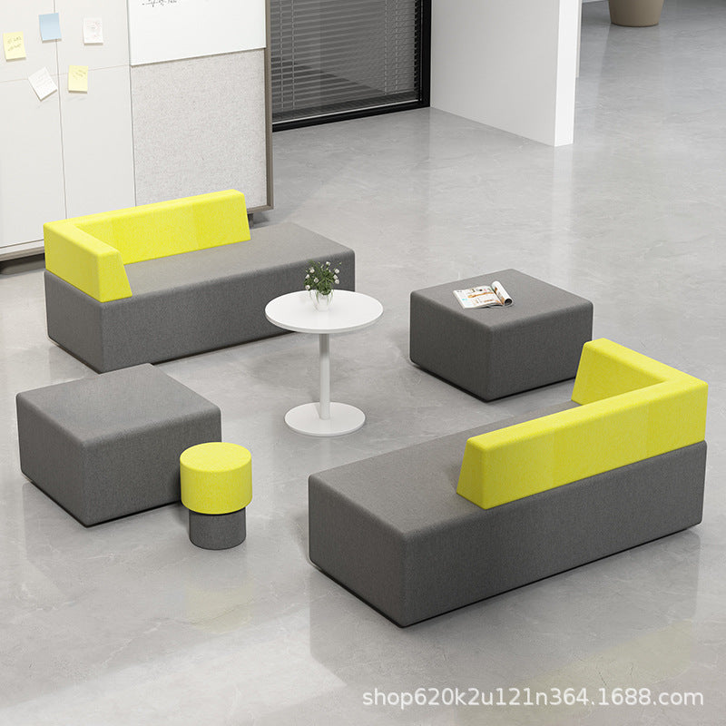 Office sofa irregular shape training institution patchwork sofa reception rest area business reception casual sofa sf-02