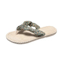 Women's summer non-slip flat sandals - floral flip-flops for outdoor wear, trendy thong sandals, anti-slip beach sandals for vacation