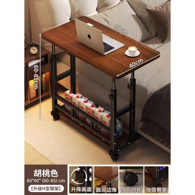 Bedside table movablelift computer table for home bedroom desk simple student dormitory bed small study table