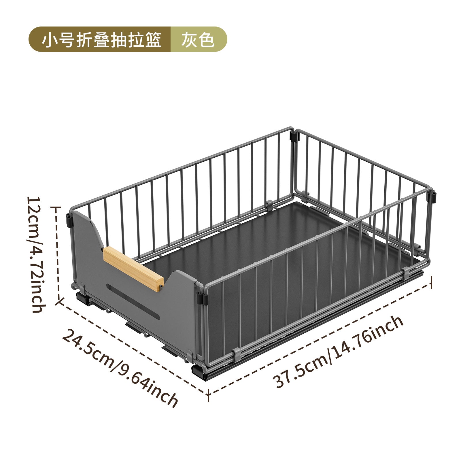 No punching kitchen pull rack under sink pull basket cabinet layered slide rail drawer storage box seasoning rack