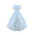 Girls' floral print princess dress - long, chiffon, summer style, new fashion, girls' dress, vacation style, mori girl, pastoral style