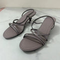 2025 summer new korean style fashion hollow-out heeled sandals, celebrity-inspired stiletto women's shoes