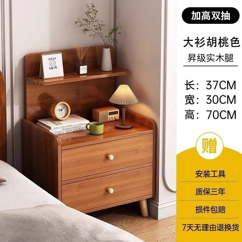 Multifunctional bedside table can hold table lamps, books, bedroom storage cabinets, rental houses, simple assembly, space-saving bedside cabinets