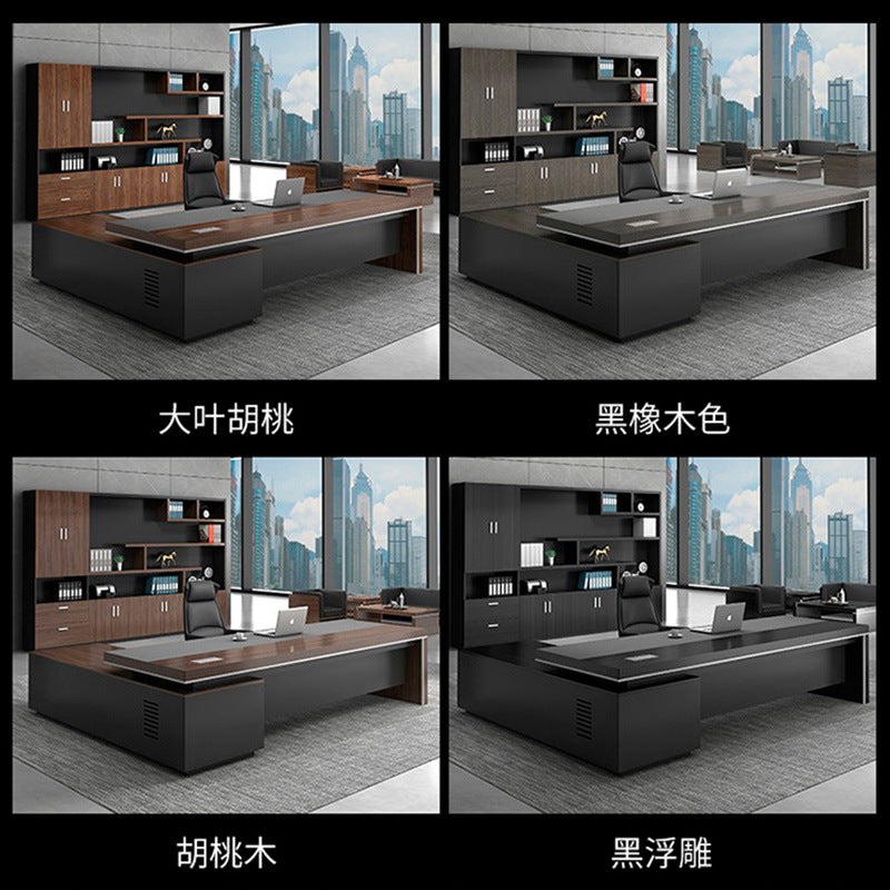 Boss, office desk and chair combination, simple modern manager, computer desk, office president, large desk supervisor, work desk