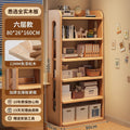 Solid wood corner bookshelf floor-standing storage rack pine narrow slit cabinet kidsfor home storage cabinet living room combination bookcase