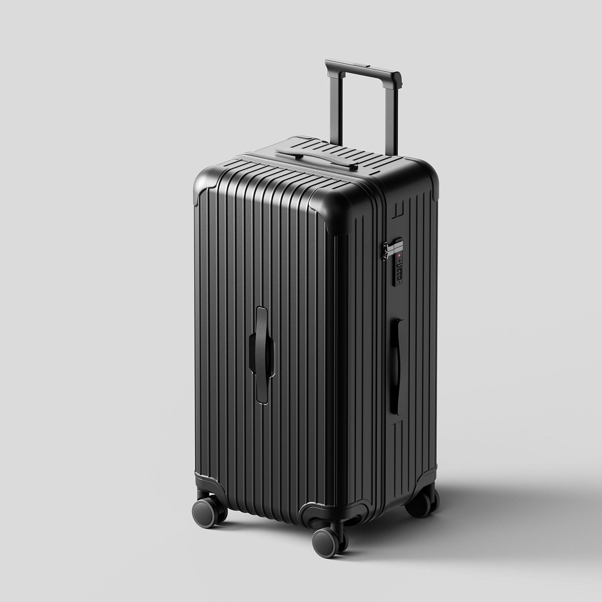 Large capacity 37-point trolley case 30-inch suitcase Thickened suitcase Anti-drop explosion-proof password box Wrapped leather box