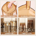Minimalist chic stool - commercial grade, thickened, stackable, transparent round stool chair - acrylic chair, plastic stool for home use
