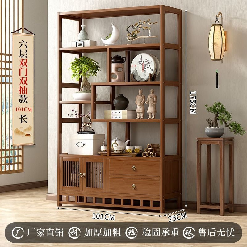 Special offer bogu rack new chinoiserie tea display cabinet tea room tea cabinet modern casual duobao pavilion ornaments storage shelf