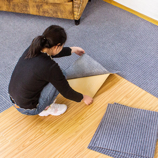 Environmentally friendly self-adhesive mat Office splicing square carpet Bedroom hotel suede blanket Large area non-slip blanket Soundproof blanket