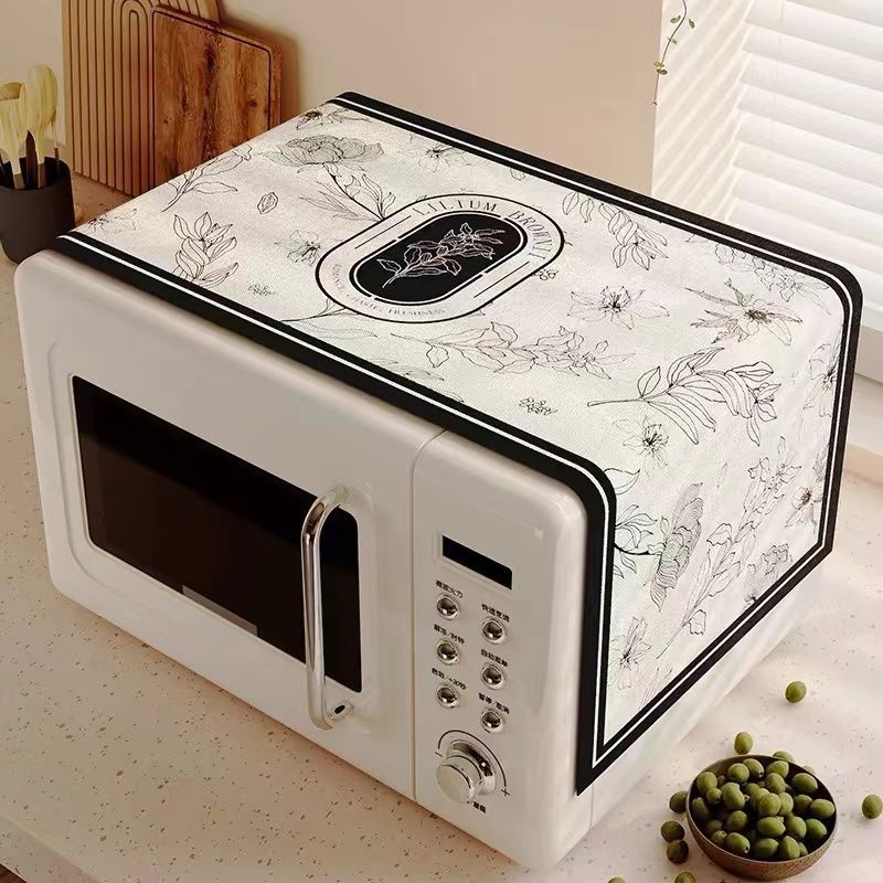 Kitchen oven cover cloth microwave oven abrasion resistant dustproof pad refrigerator decoration accessible luxury high-end oil-proof waterproof cover cloth