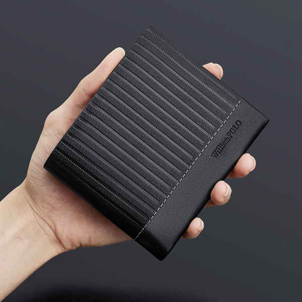 Emperor Paul's new short wallet men's business trend versatile wallet leather wallet men's high-end wallet