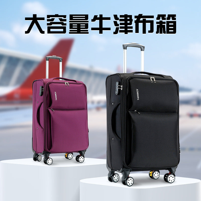 Oxford cloth trolley case universal wheel password case travel boarding case 20 inch canvas case business suitcase 24 inch
