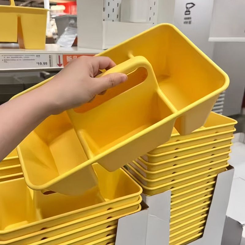 Countertop storage box, large to small tool storage grids, classification storage box, satchel box, stationery tool box