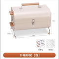 Outdoor portable barbecue grill smokeless foldable barbecue grill thickenedcamping style large frying and grilling dual-purpose charcoal barbecue stove