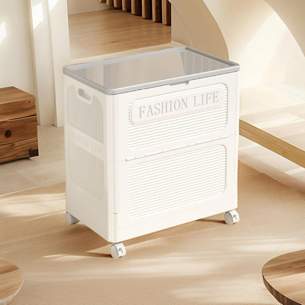 Customized clothes storage box, large capacity storage basket, household flip cover finishing box, foldable quilt storage cabinet
