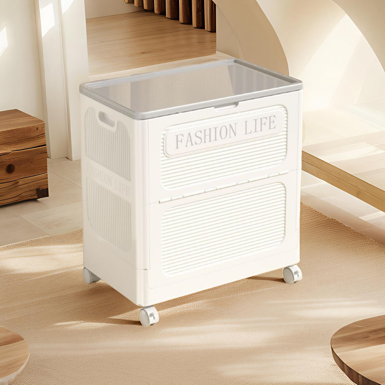 Customized clothes storage box, large capacity storage basket, household flip cover finishing box, foldable quilt storage cabinet