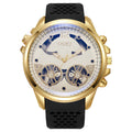 New hollow-out blue light watch, large dial men's quartz watch, trendy student men's wristwatch, cross-border watch