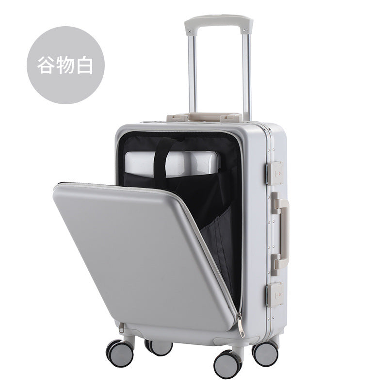 Customized logo suitcase for boys 24-inch new universal wheel aluminum frame trolley case for women 20 durable and strong password box