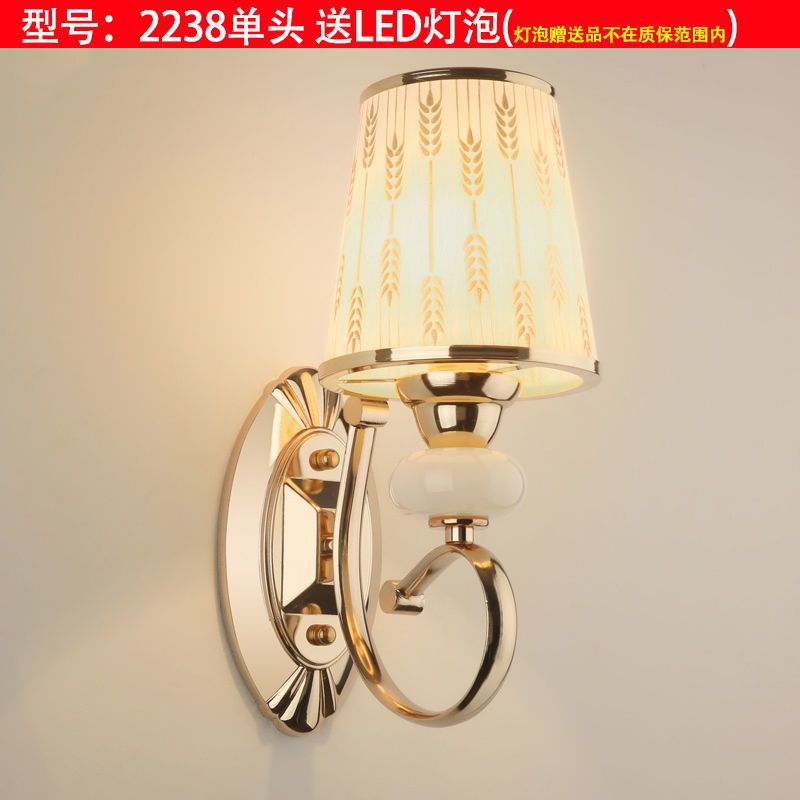 European style wall lamp - bedroom bedside light, modern minimalist aisle light, creative hotel living room corridor wall lamp, stairway light