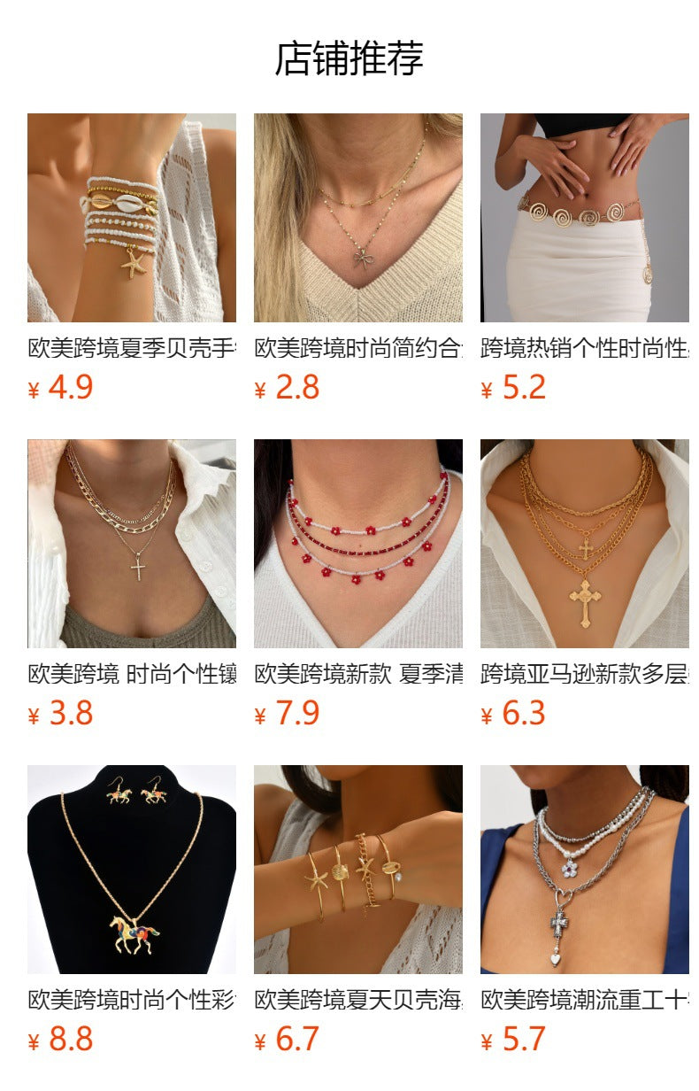 Wholesale korean-style necklace: trendy ins jewelry for autumn/winter. versatile, diamond-studded butterfly pearl sweater necklace with a chic, chanel-inspired design for women