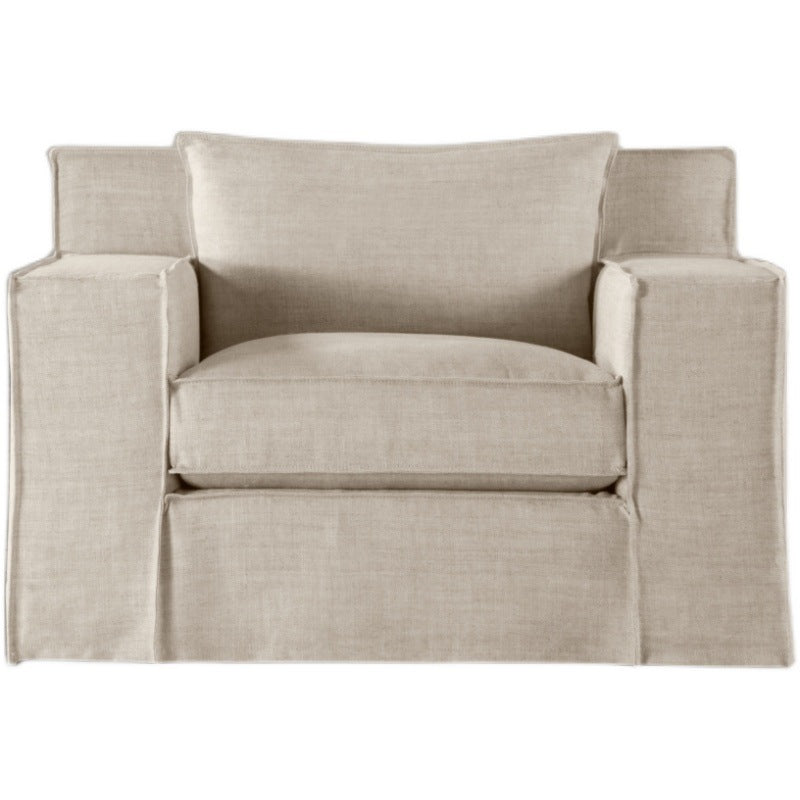 American small apartment fabric sofa combination Nordic simple removable and washable bed and breakfast hotel living room three-person sofa chair
