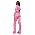 Ins cross-border summer new trendy brand printing hooded long-sleeved pants two-piece suit wholesale supply fashion women's clothing