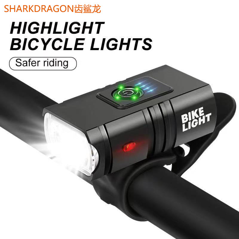 Cross-border new dual T6 bicycle light USB charging outdoor waterproof cycling lighting headlight mountain bike light