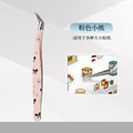 New arrival hand account tweezers suitdiy landscaping stickers high precision false eyelashes tweezers pointed clip tool gold feather clip