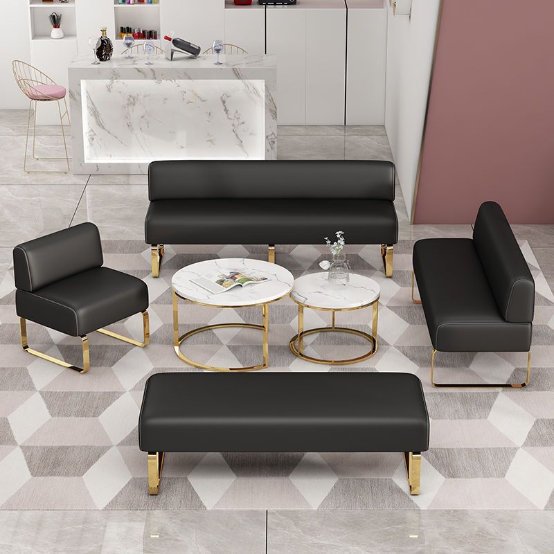 Barber shop sofa hair salon hair salon shop economical rest area beauty training institution long chair cp