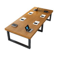 Solid wood conference table, reception table, long table, large board table, european style negotiation table, industrial style training table, office table for home