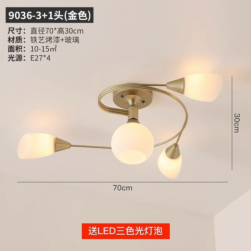 export european style living room chandelier post-modern casual three-head dining room master bedroom for home high-end scandinavian lamps