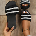 New arrival slippers for women summeroutwearfashion pearl soft bottom xiaohongshu flip-flops fairy cool slippers wholesale dropshipping
