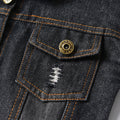New arrival: children's denim jacket - stylish ripped design for boys and girls. wholesale and dropshipping available