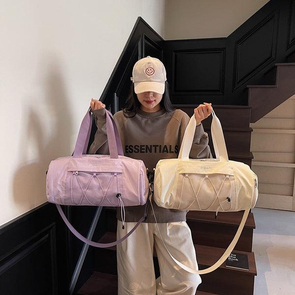 Fashion new sports fitness bag dry and wet separation multi-functional luggage storage bag portable messenger boarding travel bag
