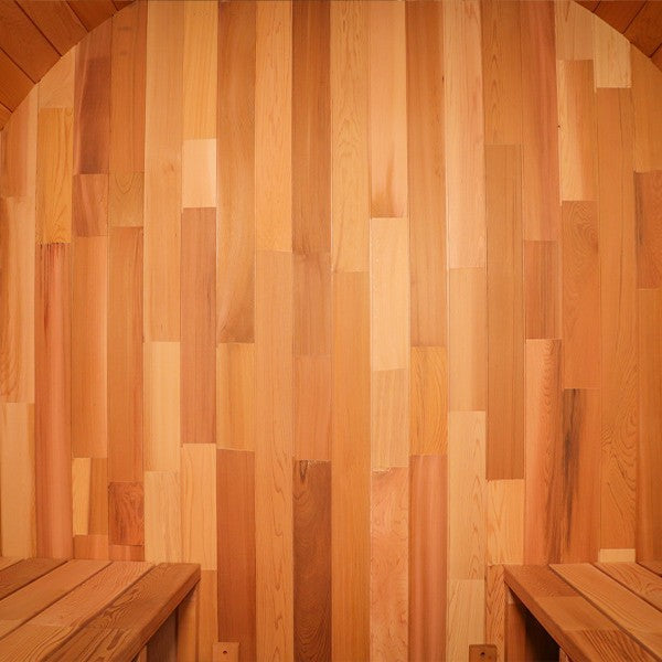 Caisheng Outdoor Red Cedar Round Sauna Room Cylinder Dry Steam Room Traditional Steam Room Cylinder Wholesale Health Box