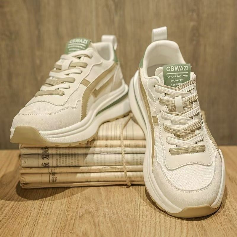Men's winter 2025 new arrivals: versatile trendy brand mesh sneakers, breathable running shoes, chunky sole dad shoes