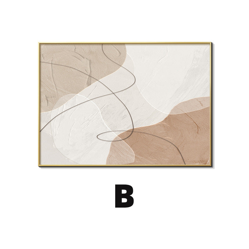 Cream wind meter box decorative painting Morandi mural minimalist abstract art high sense blocking distribution box hanging painting