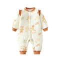 Babibele baby cotton-padded romper, quilted autumn/winter bodysuit, seamless onesie, lightweight cotton, thickened, snap-crotch crawling suit for infants and toddlers