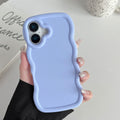 New iphone 17 case - macaron big wave apple 16 candy color soft case wholesale protective cover